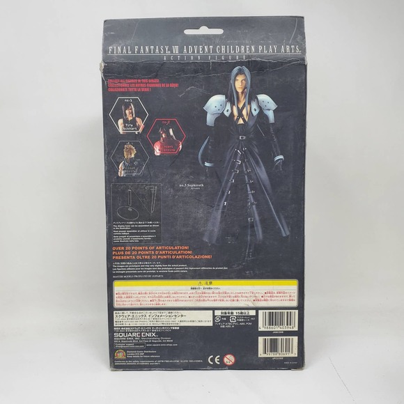 Final Fantasy VII Advent Children Play Arts  Sephiroth  Action Figure NEW - Picture 4 of 5